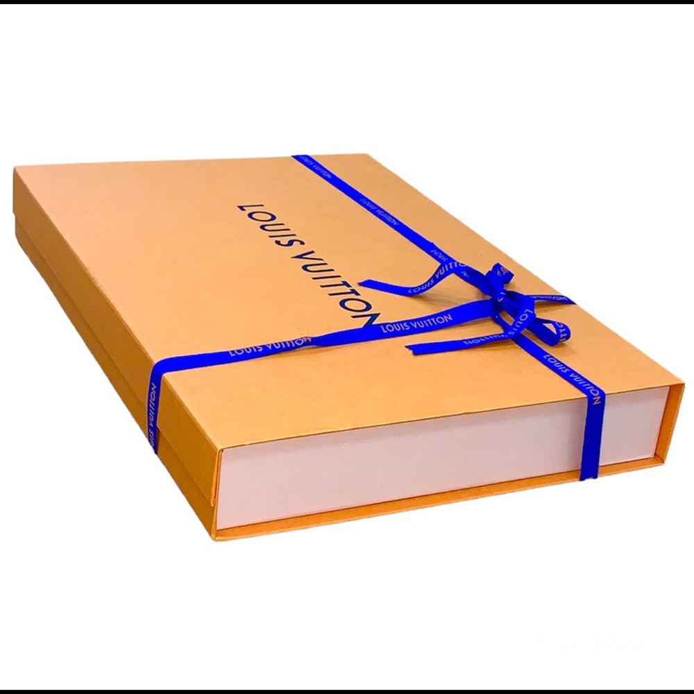 Louis Vuitton Gift Box Empty Ribbon Huge LV Storage Replacement